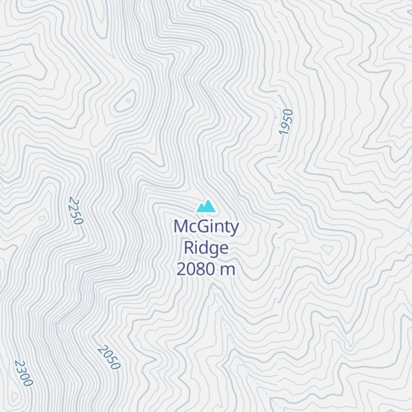 Map of McGinty Ridge