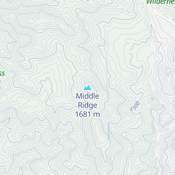 Map of Middle Ridge