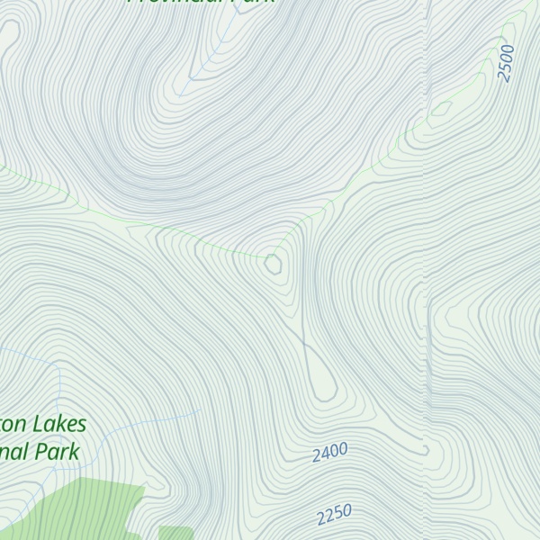 Map of Cloudy Peak