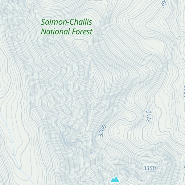 Map of Pegasus Peak