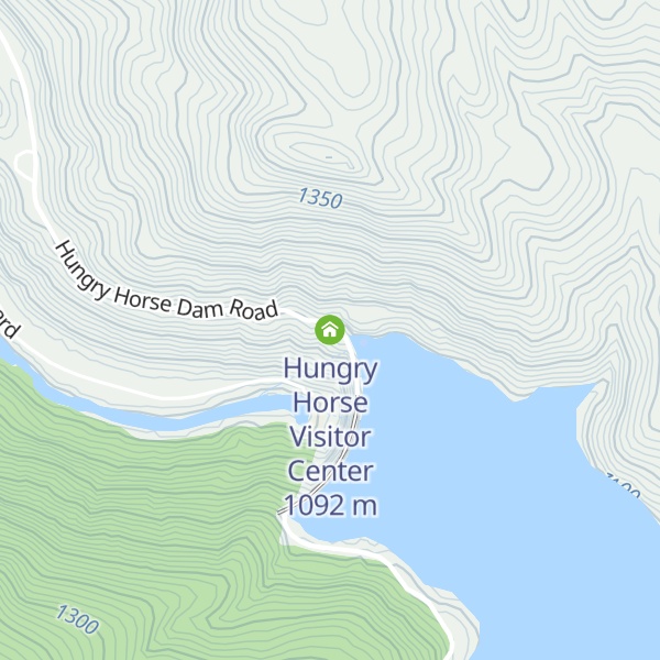 Map of Hungry Horse Visitor Center