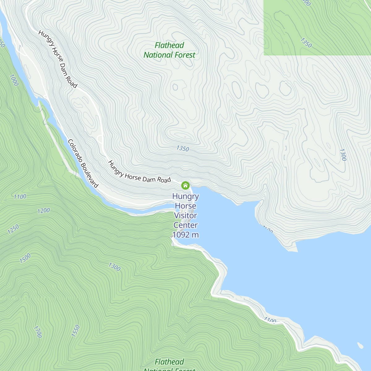 Hungry Horse Visitor Center map