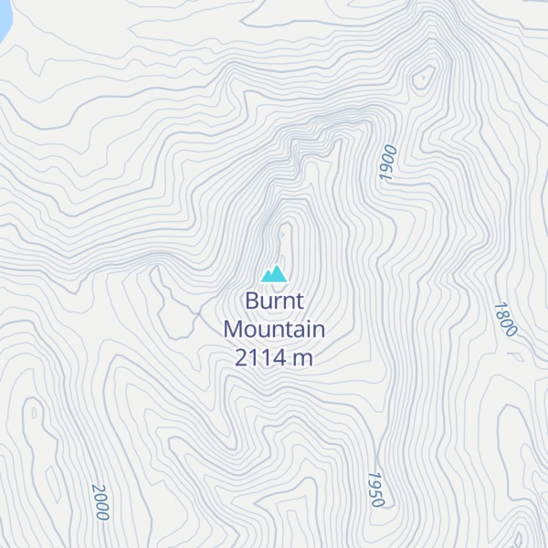 Map of Burnt Mountain