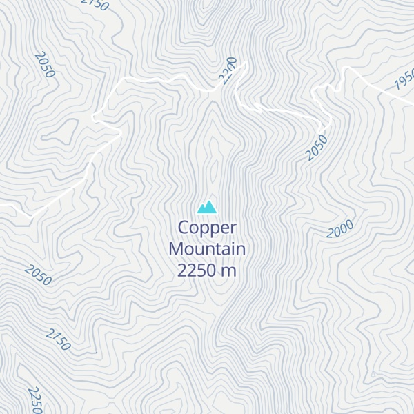 Map of Copper Mountain