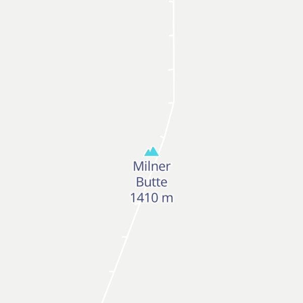 Map of Milner Butte