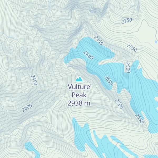 Map of Vulture Peak