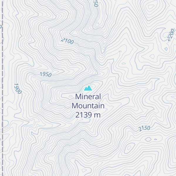 Map of Mineral Mountain
