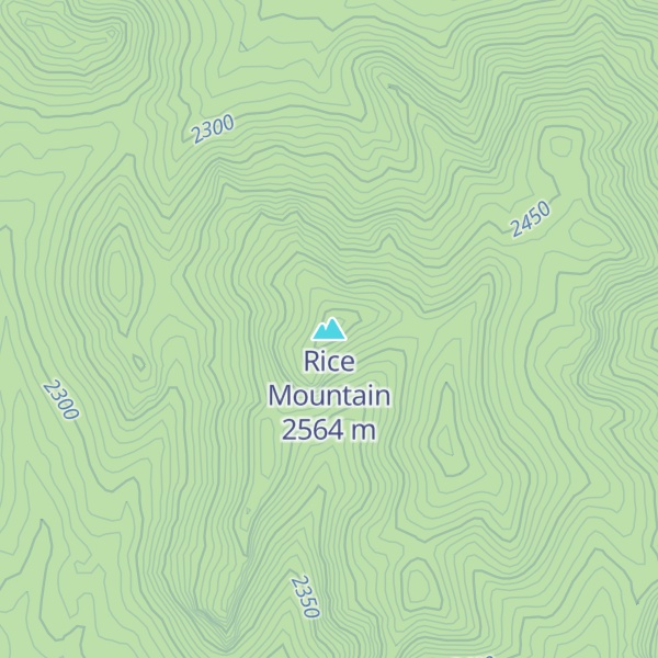 Map of Rice Mountain
