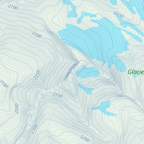 Map of South Summit Vulture Peak