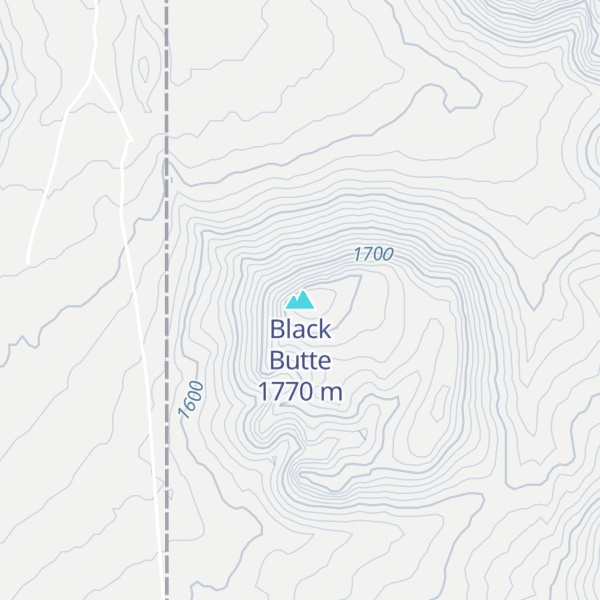 Map of Black Butte