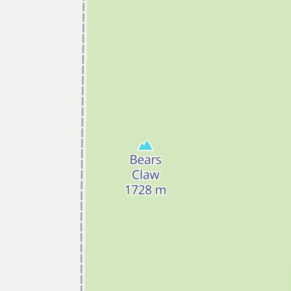Map of Bears Claw