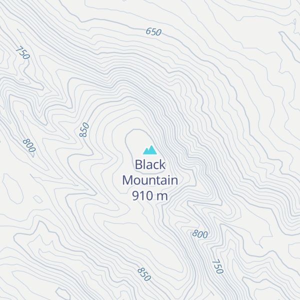 Map of Black Mountain