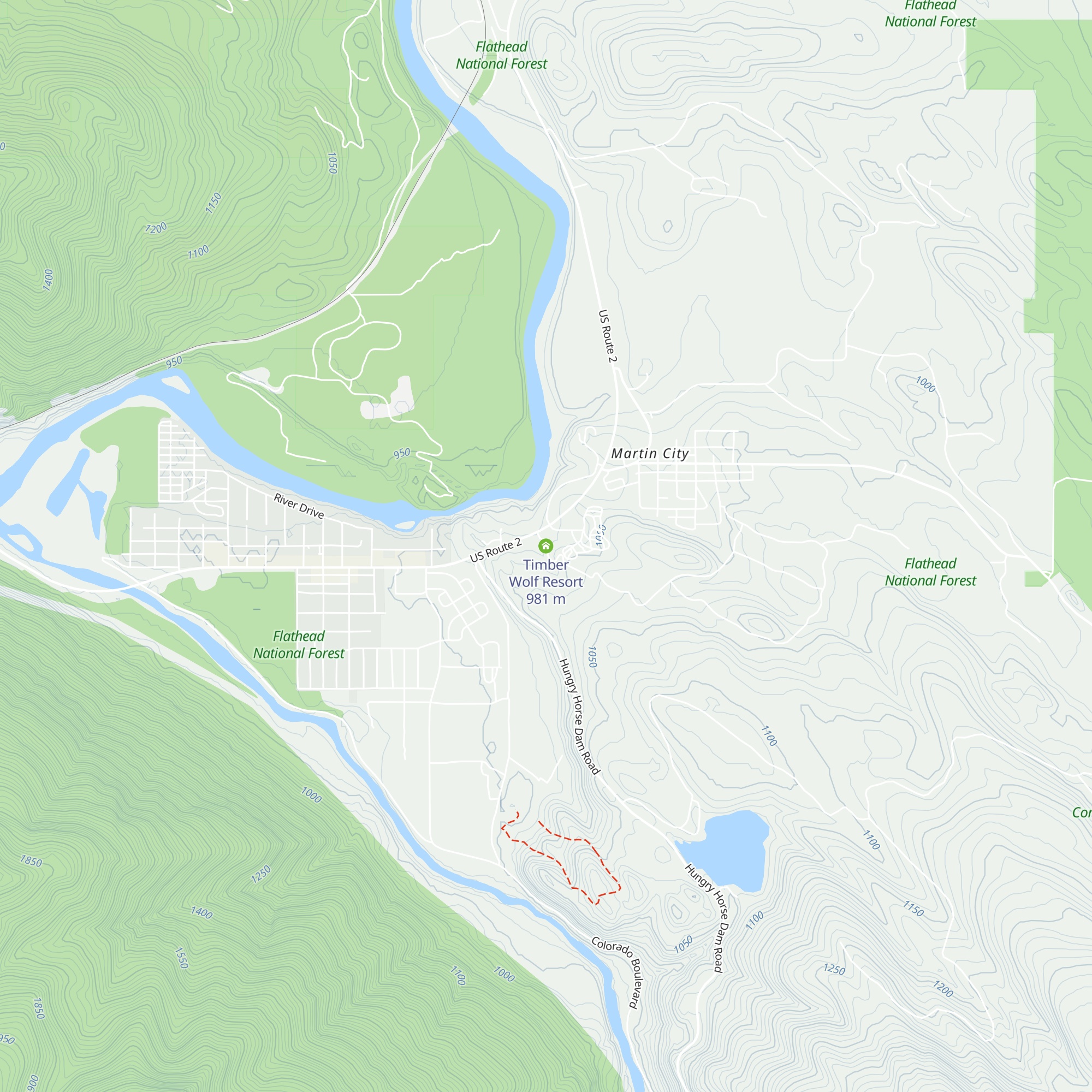 Timber Wolf Resort map