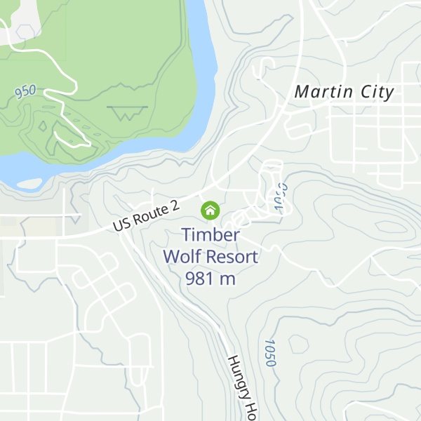 Map of Timber Wolf Resort
