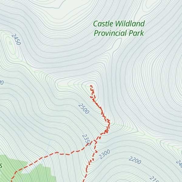 Map of Mount Glendowan