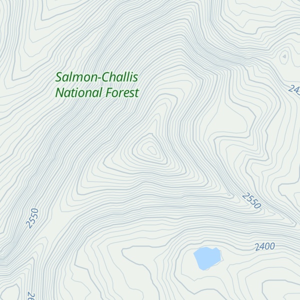 Map of Allan Mountain