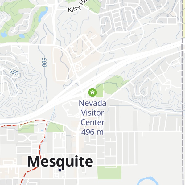 Map of Nevada Visitor Center