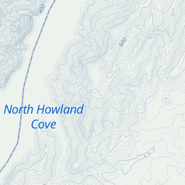 Map of Iceberg Ridge