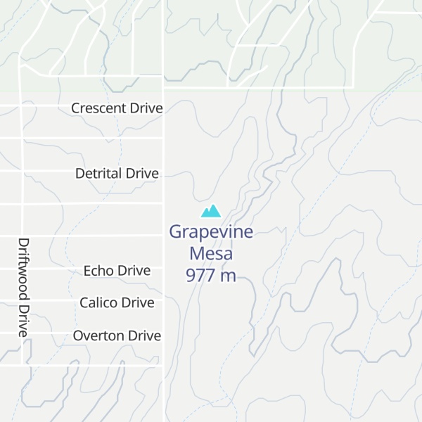 Map of Grapevine Mesa