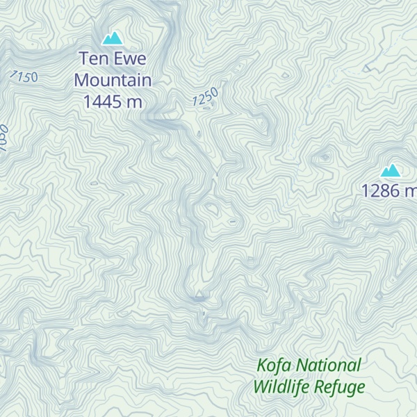 Map of Summit Peak