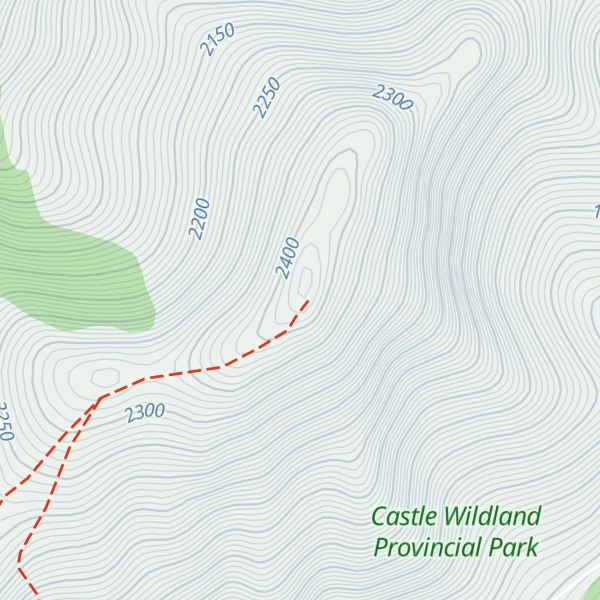 Map of Drywood Mountain