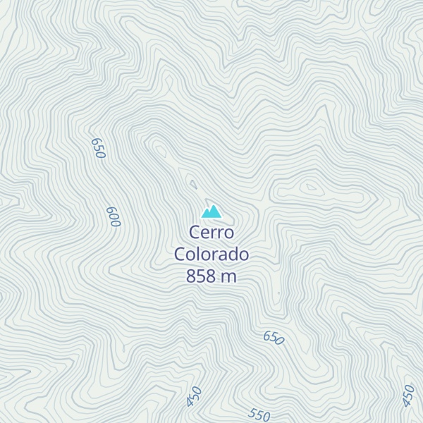 Map of Cerro Colorado