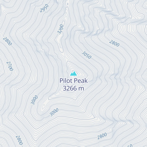Map of Pilot Peak