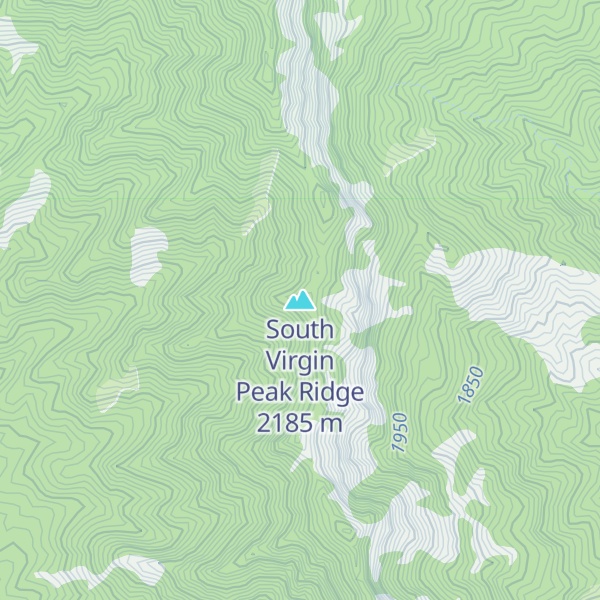 Map of South Virgin Peak Ridge