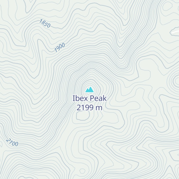 Map of Ibex Peak