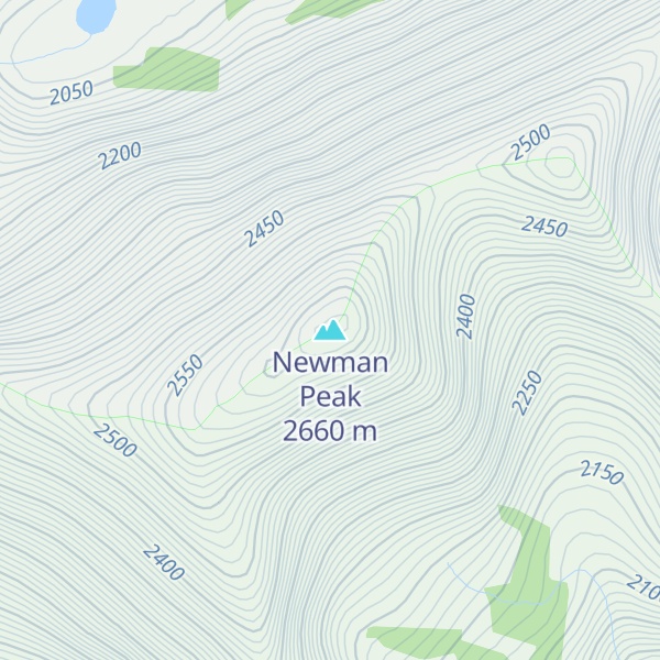 Map of Newman Peak