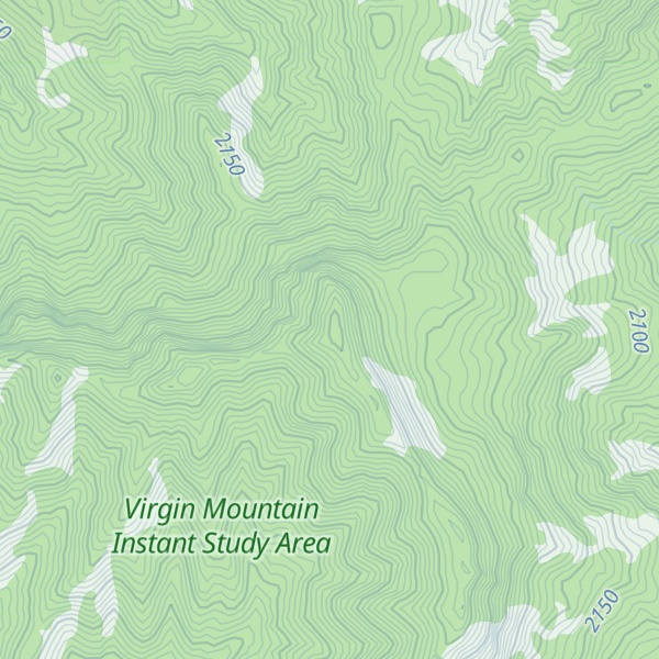 Map of Virgin Peak Ridge