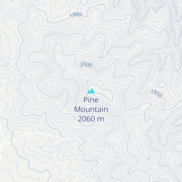 Map of Pine Mountain