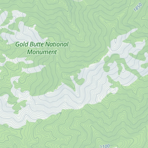 Map of Cabin Canyon Spur