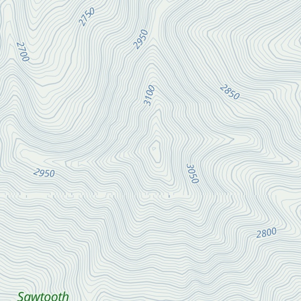 Map of Grays Peak