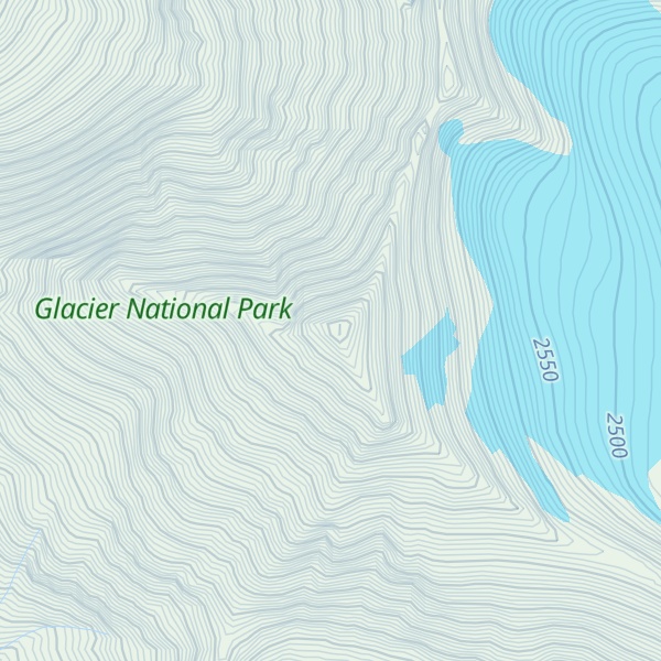 Map of Rainbow Peak