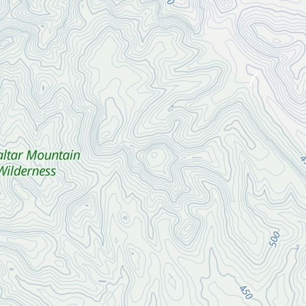 Map of Gibraltar Mountain Wilderness HP