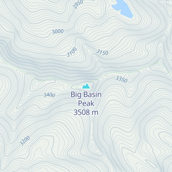 Map of Big Basin Peak