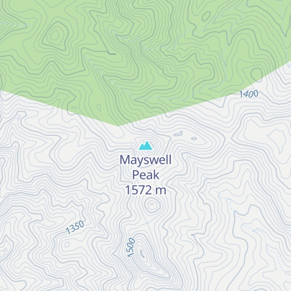Map of Mayswell Peak
