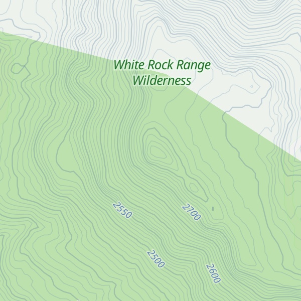Map of White Rock Peak