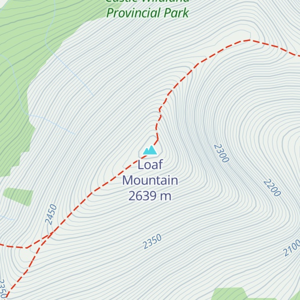 Map of Loaf Mountain