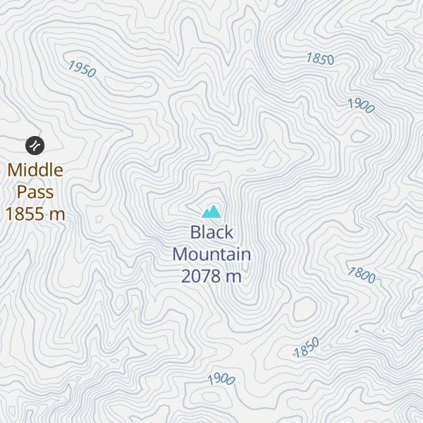 Map of Black Mountain