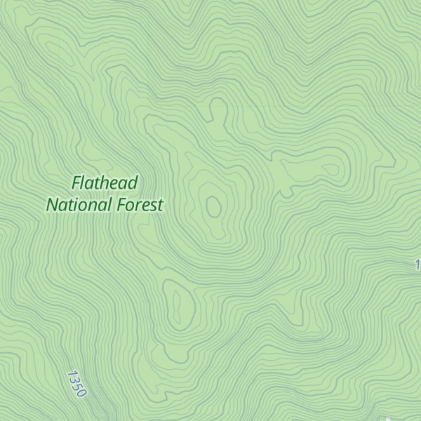 Map of Teakettle Mountain