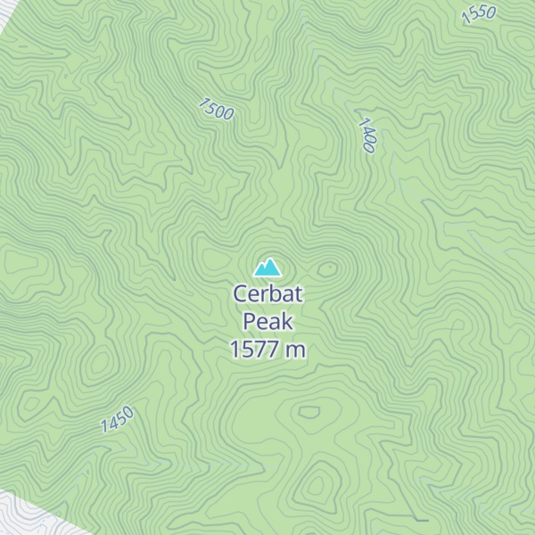 Map of Cerbat Peak