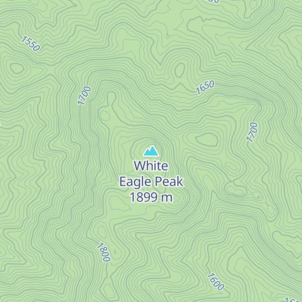 Map of White Eagle Peak