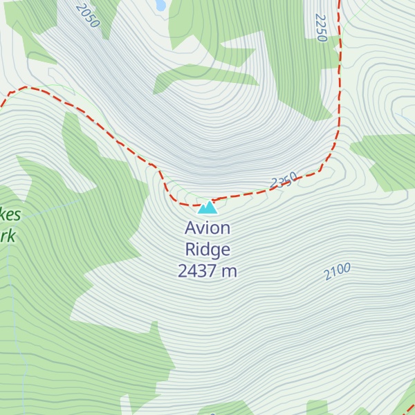 Map of Avion Ridge