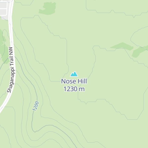 Map of Nose Hill