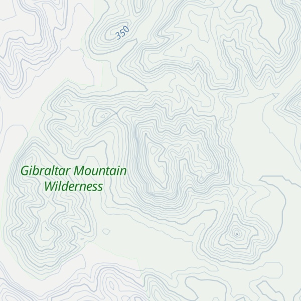Map of Gibraltar Mountain