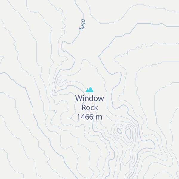 Map of Window Rock