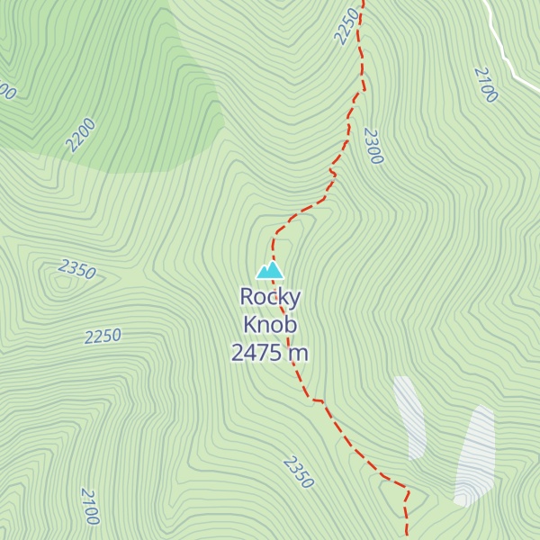Map of Rocky Knob