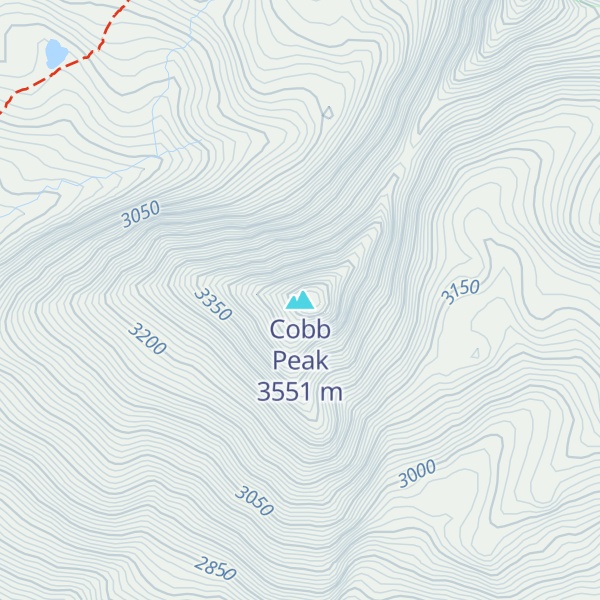 Map of Cobb Peak